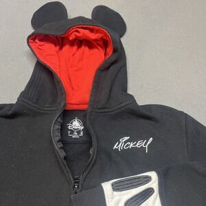 Disney Parks Mickey Mouse Ears Long Sleeve Hoodie‎ Hooded Jacket Youth L